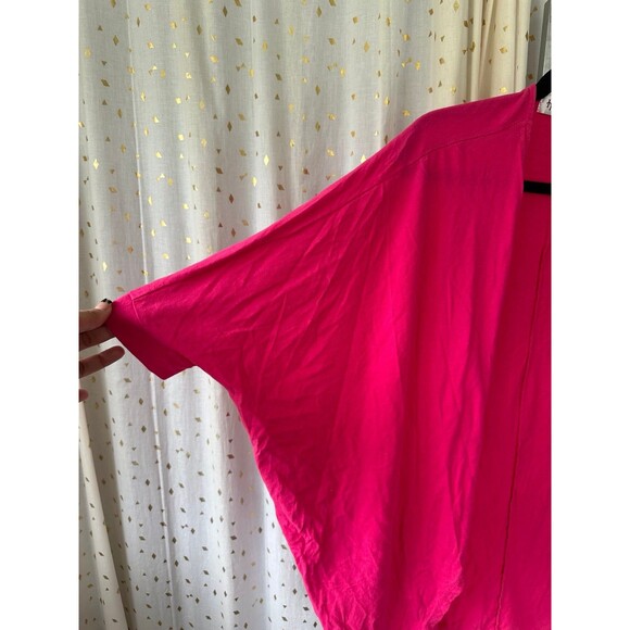 Hugs N Honis Hawaiian Designer Open Kimono Cover Up Batwing Cardigan One Size - Picture 3 of 7